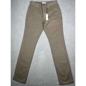 Taylor Stitch The Slim Espresso Foundation Pant Democratic Men's Size 28 Organic